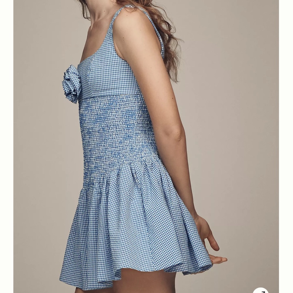 Maeve Smocked Rosette Drop-Waist Mini Dress - Picture 4 of 5